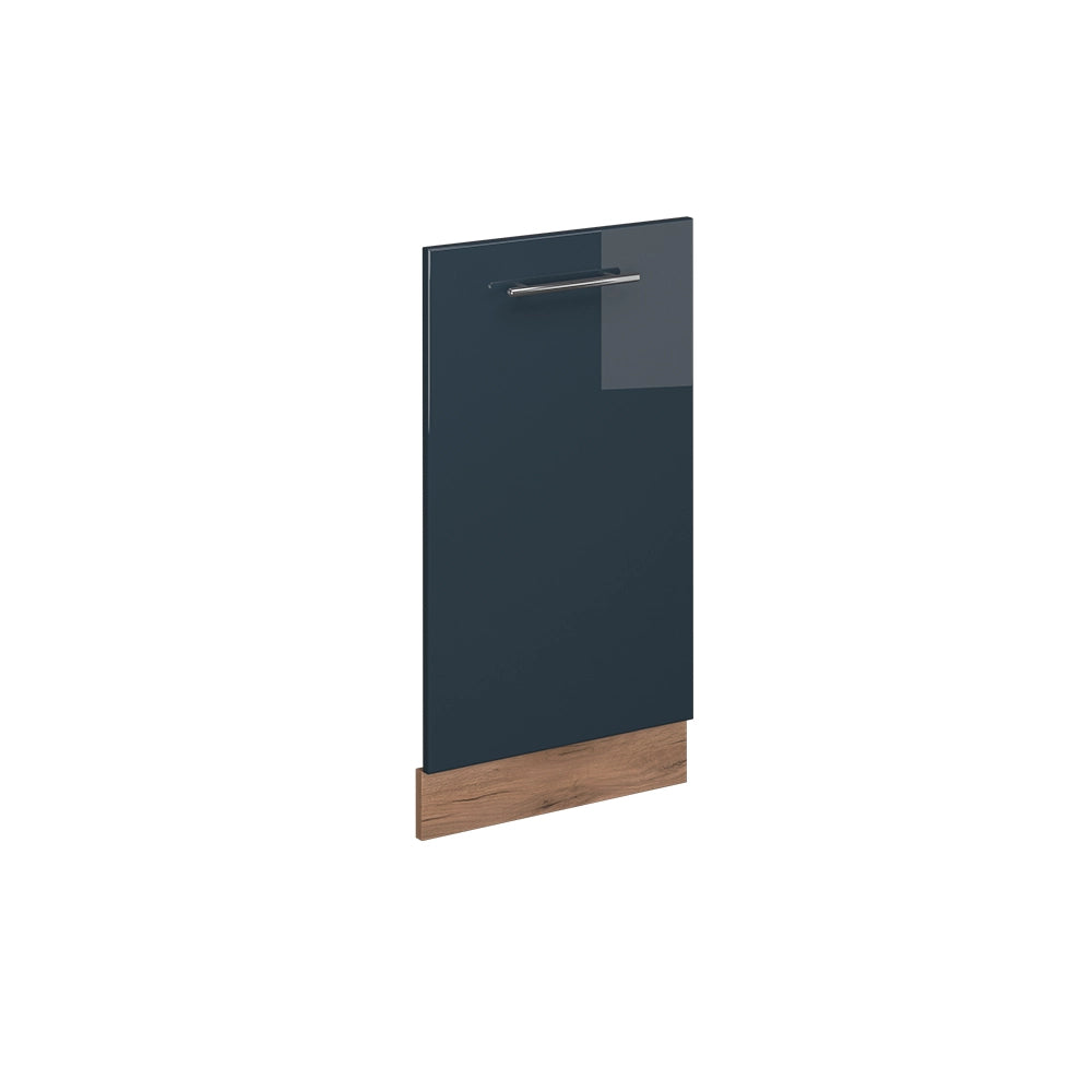 Vicco Pannello frontale della lavastoviglie Blu scuro lucido 45 cm senza piano di lavoro