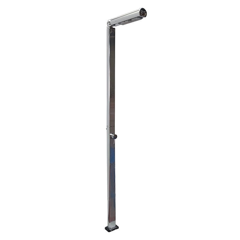 Doccia da esterno ed interno QUICK in alluminio, con miscelatore - Doccia Da Esterno Ed Interno Quick In Alluminio, Con Miscelatore Colore Alluminio