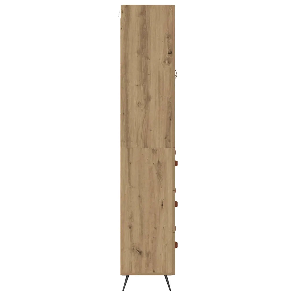Credenza con cassetto Rovere artigianale 69,5 x 34 x 180 cm
