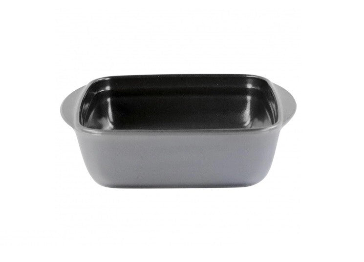 Pirofila Antiaderente in Vetro Borosilicato Quadrata Grigia 20 x 17 x 6 cm