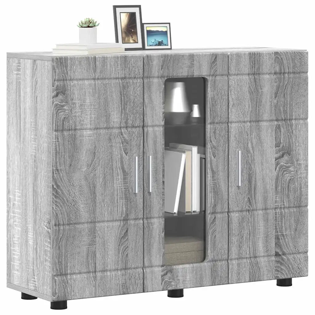 Credenza-Buffet-Armadio da cucina Grigio sonoma 55,5 x 29 x 100 cm Legno multistrato
