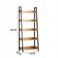 Scaffale a scala per libri da ufficio soggiorno loft