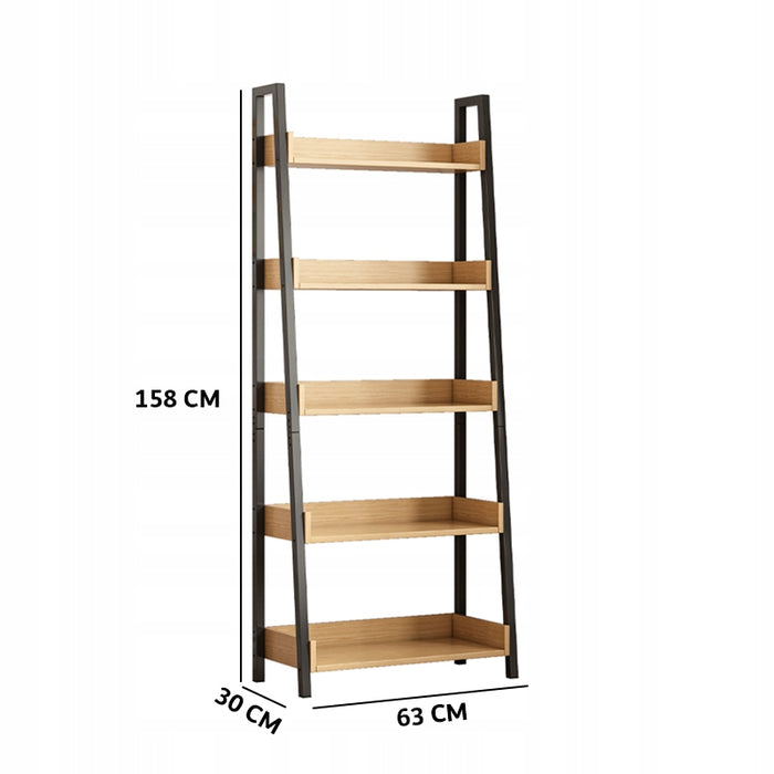 Scaffale a scala per libri da ufficio soggiorno loft