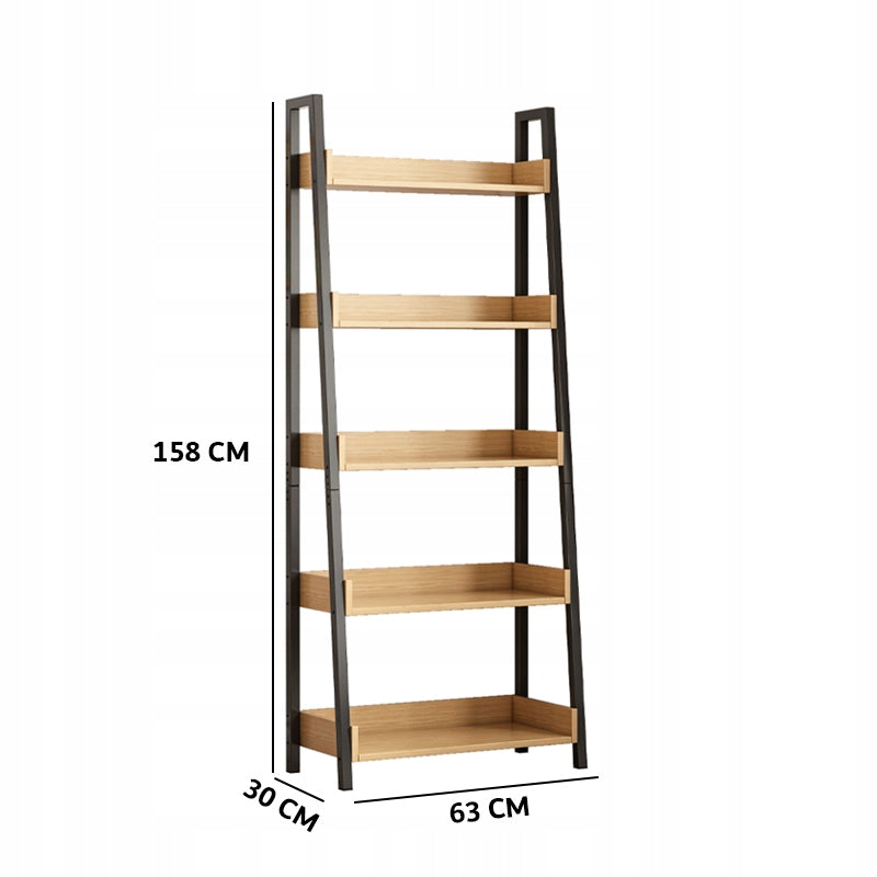 Scaffale a scala per libri da ufficio soggiorno loft