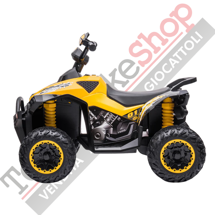 Quad Elettrico per Bambini Quad Medio Sport 12V-Giallo