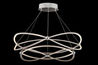Lampada pendente Modern in Metallo Weave Nickel