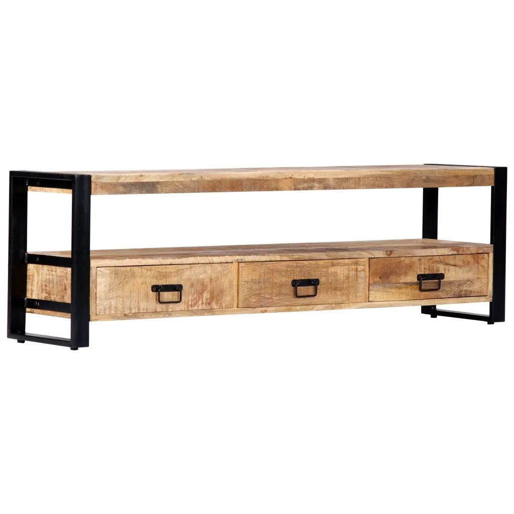 Mobile TV | Armadietto TV | Mobile Porta TV 150x30x45 cm in Legno Massello di Mango