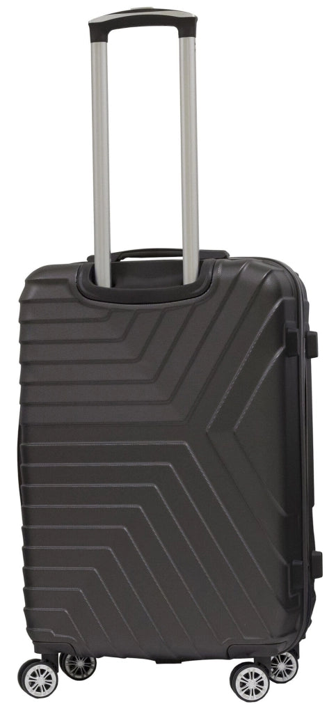 Set 3 Valigie Trolley Rigide in ABS 4 Ruote TSA Ravizzoni Calipso Grigie
