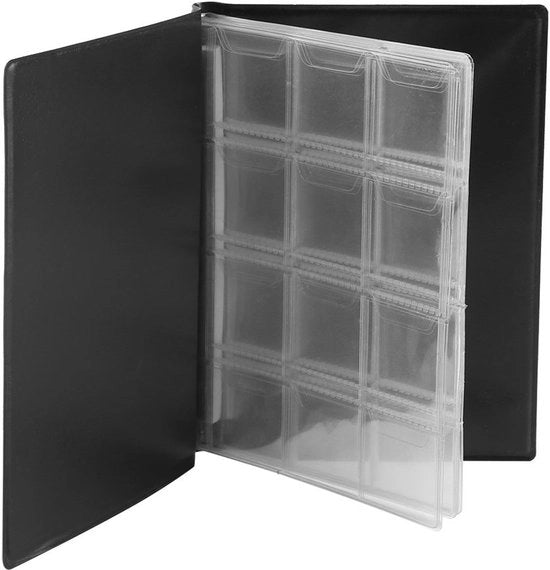 Album per monete 120 celle - Supporto per monete - Raccolta monete - Portatile - Imbottito - Design moderno - Raccolta monete