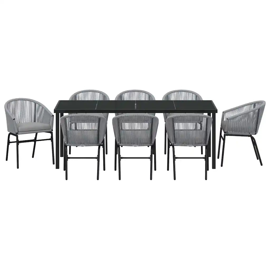 Set da Pranzo per Giardino 9 pcs Antracite 3379365