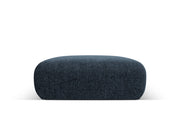 Cosmopolitan Design - Pouf "Nolio" 2 posti in ciniglia blu reale 