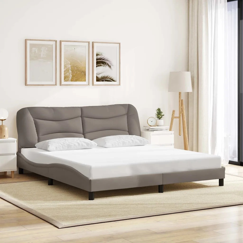 Giroletto senza Materasso Hvar Tortora 180x200 cm in Tessuto 3207790