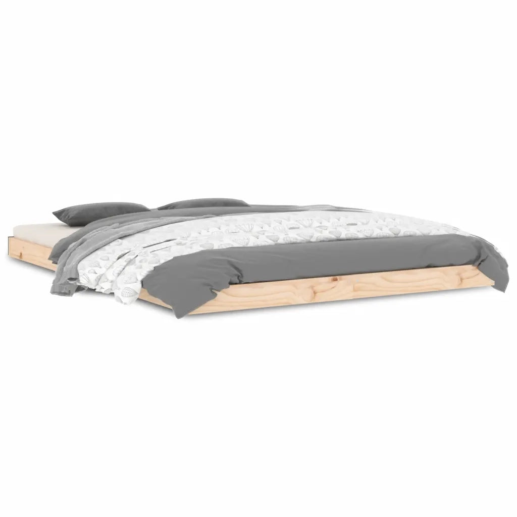 Giroletto-Struttura Letto 135x190 cm Double in Legno Massello di Pino