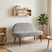 Panchina imbottita con schienale Grigio chiaro 110 x 60 x 76 cm 42040785