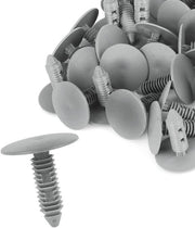 Impugnature per pannelli set da 40 - Plastica - Adatto per diametro foro 8 mm - Lunghezza complessiva 30 mm - Diametro testa 25 mm - Per auto/moto - Viti selfa a testa espansa