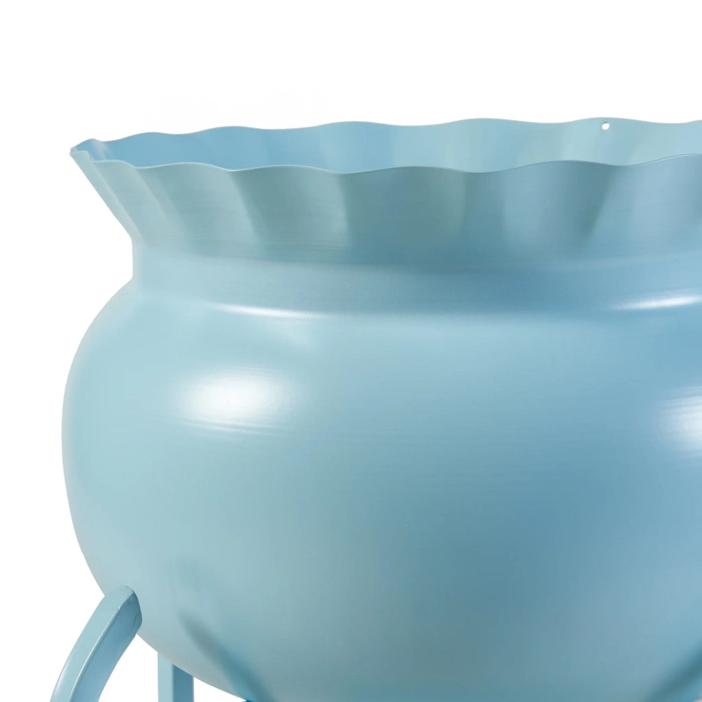 Portavasi da esterno 60 x 27 x 27 cm azzurro 03_0010331