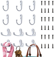 Hanger per abbigliamento 12 pezzi - Hanger singolo/doppio - Hanger da parete - Hanger metallico da asse - Inox - Rame zincato