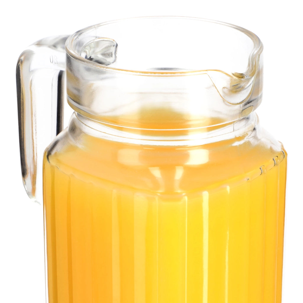 Caraffa in vetro KADAX per bevande, acqua, succhi di frutta, limonata, 1,1 l