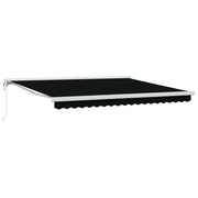 Tenda Retrattile Nero 400 × 300 cm Tessuto e Metallo 3330603