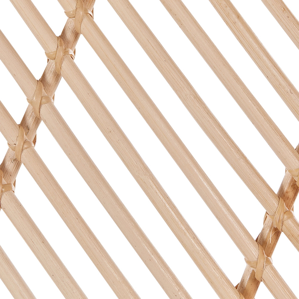 Divisorio per la stanza Luce naturale Telaio in rattan 3 pannelli Pieghevole Decorativo Schermo di vimini Divisorio