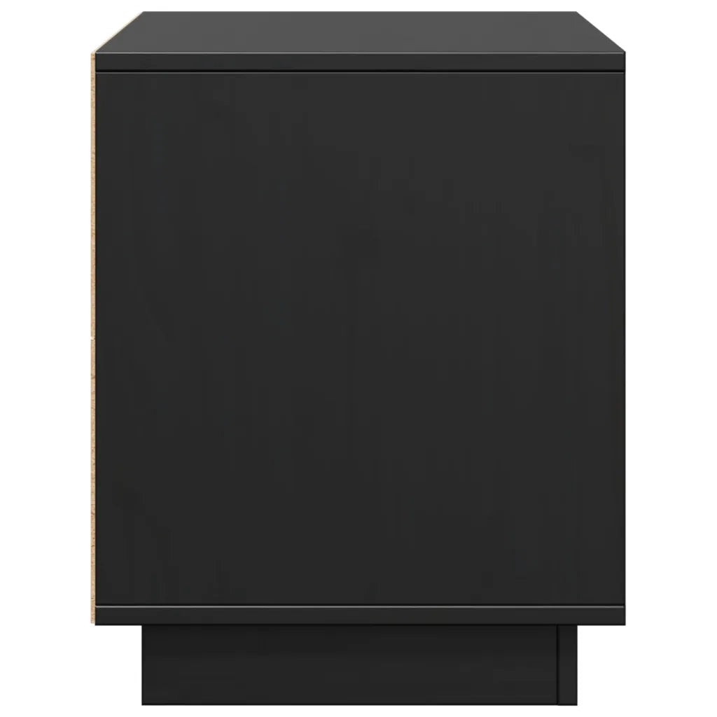 Mobile Porta TV Nero 74x35x44 cm in Legno Massello di Pino