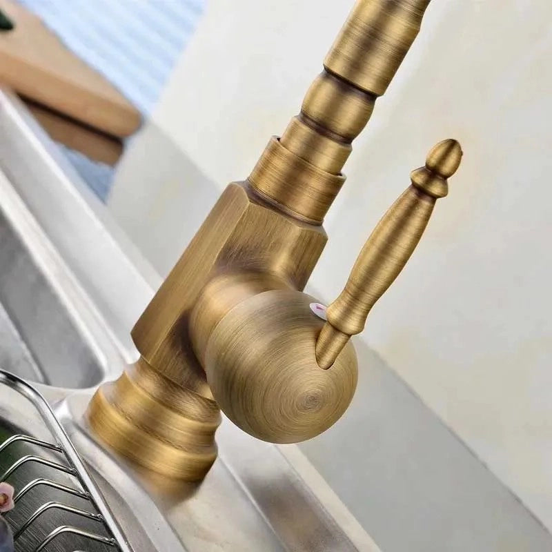 Rubinetto Da Lavabo Bona Old Gold High