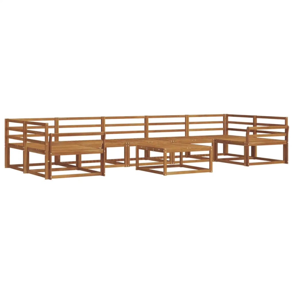 Set di divani da esterno 8 pcs Naturale