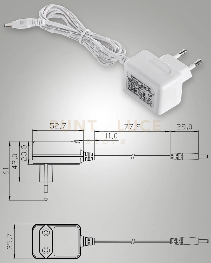 ALIMENTATORE BIANCO X SOTTOPENSILE 6W 24V SPINA EU CL2
