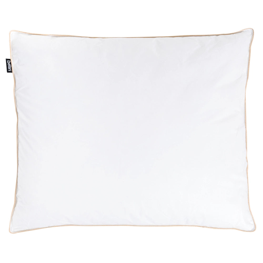 Cuscino alto a triplo scomparto Rivestimento in cotone premium Imbottitura in piuma d'oca Imbottitura in piuma d'oca Bianco 50 x 60 cm