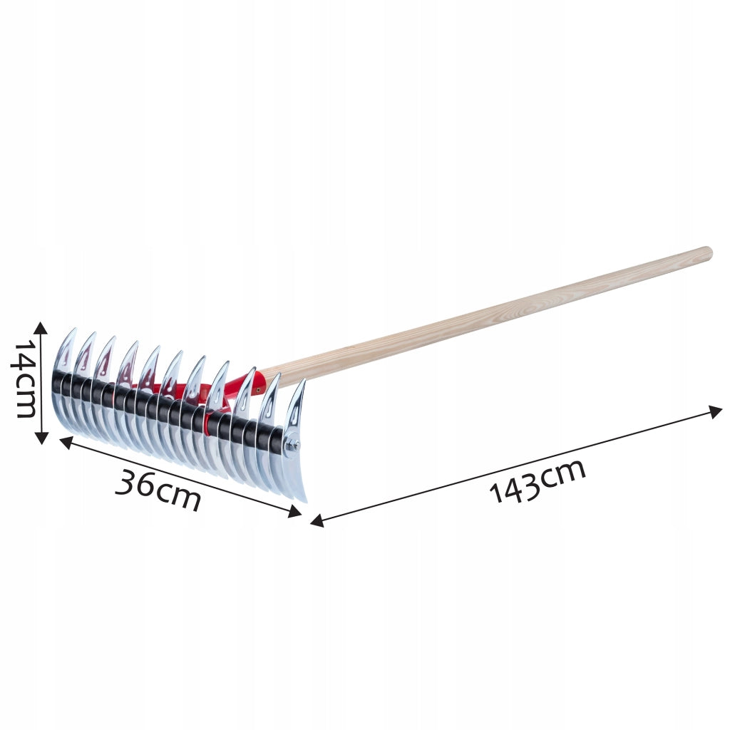 KADAX Aeratore/scarificatore manuale per prato, in metallo a doppia faccia con maniglia