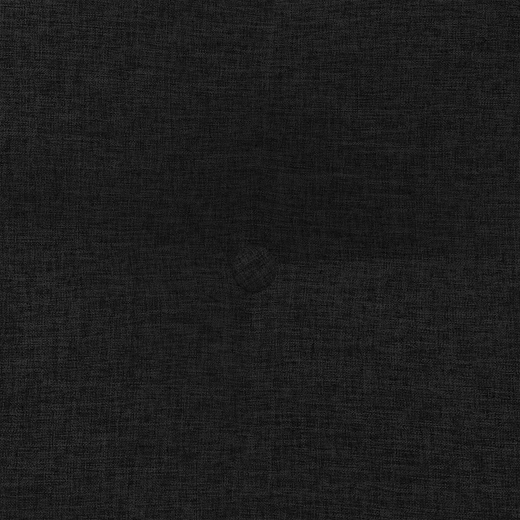 Cuscino per Schiena Nero 60 x 24 x 50 cm Tessuto