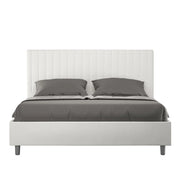 Letto Matrimoniale Francese 140x190 cm con Rete Sunny Bianco