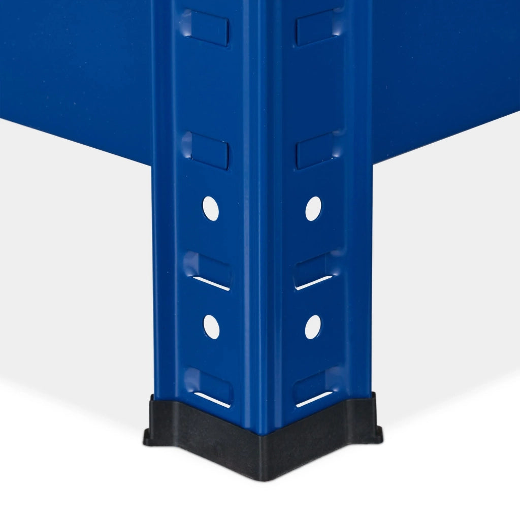Scaffalatura per carichi pesanti per garage/banco da lavoro portata 900 kg design a clip 5 ripiani larghezza 180 cm blu 13_0001063