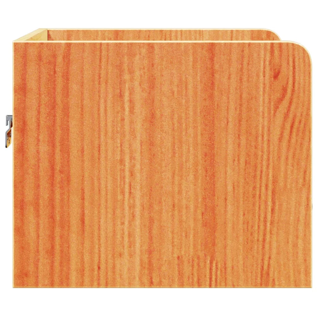 Comodino con cassetto 2 pz-Set di 2 Tavolino da notte Marrone cerato 38 x 36 x 29,5 cm