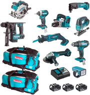 Kit MPK1810233A (DDF482 + DTD154 + DHR171 + DGA504 + DTM50 + DSS610 + DJV182 + DJR185 + DKP180 + DML186 + 3 x 3,0 Ah + DC18RC + 2 x LXT600)