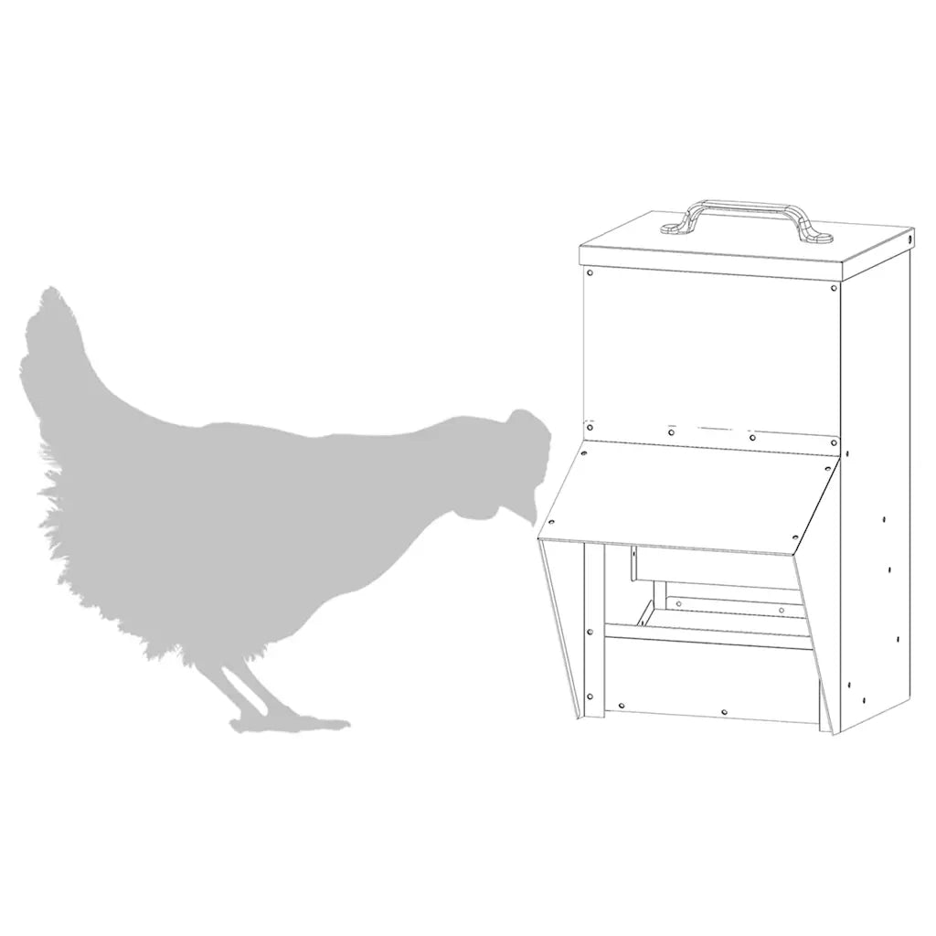 Feeder per pollo Verde oliva 20 x 25 x 35 cm CFW9916046