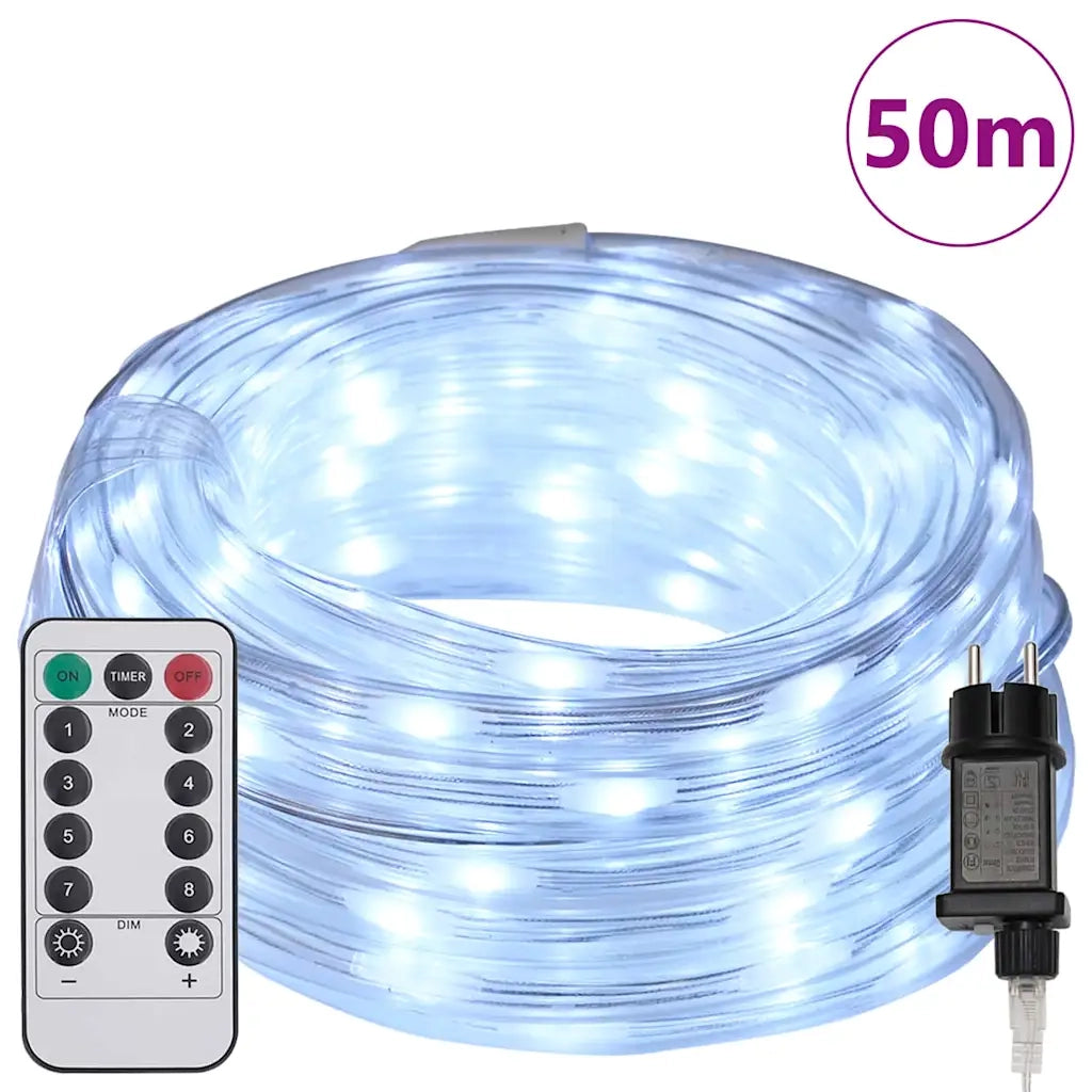 Luce a corda con 1200 LED Bianco Freddo 50 m PVC CFW9404443