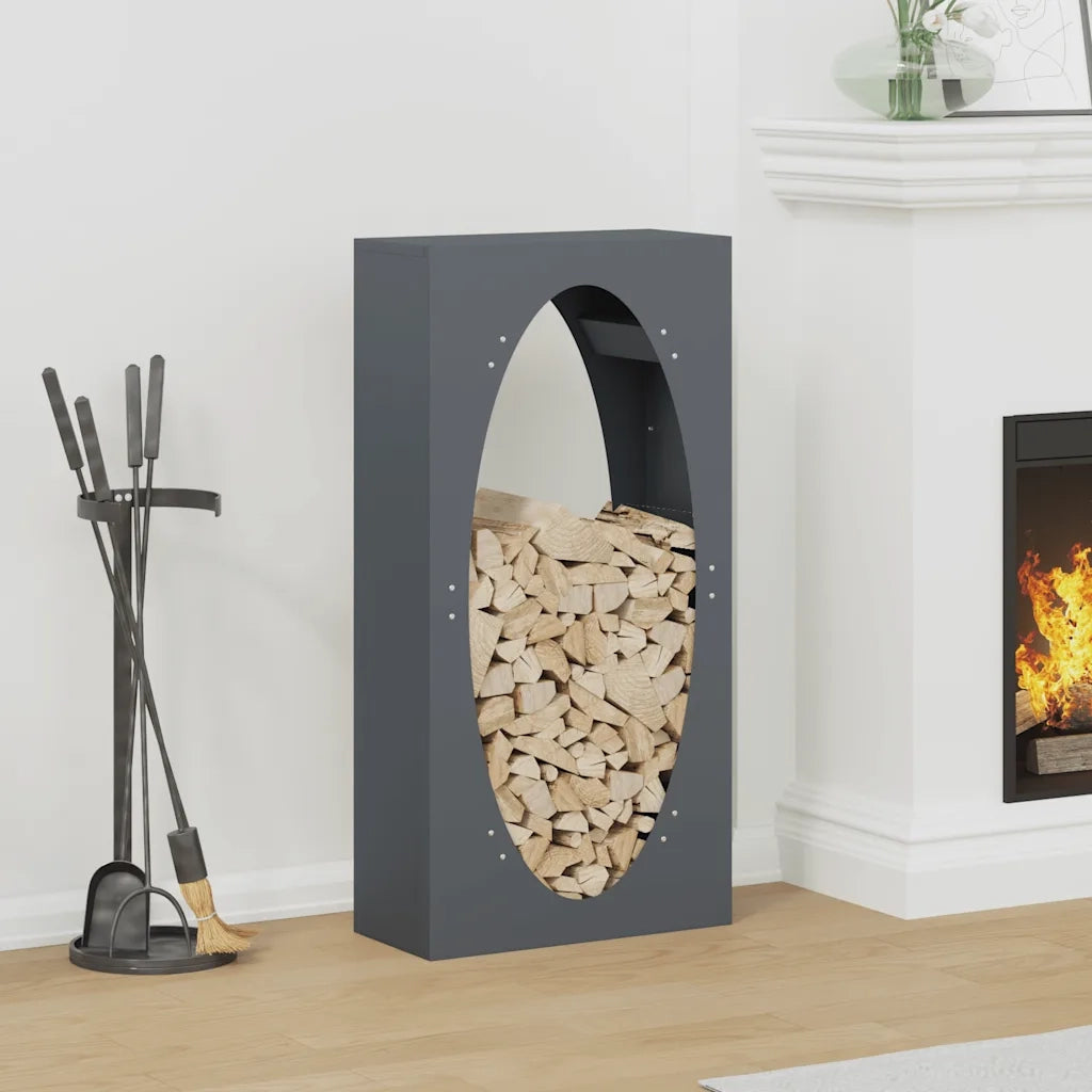 Rastrelliera per Legna da Ardere Antracite 50x23x100 cm CFW7680776