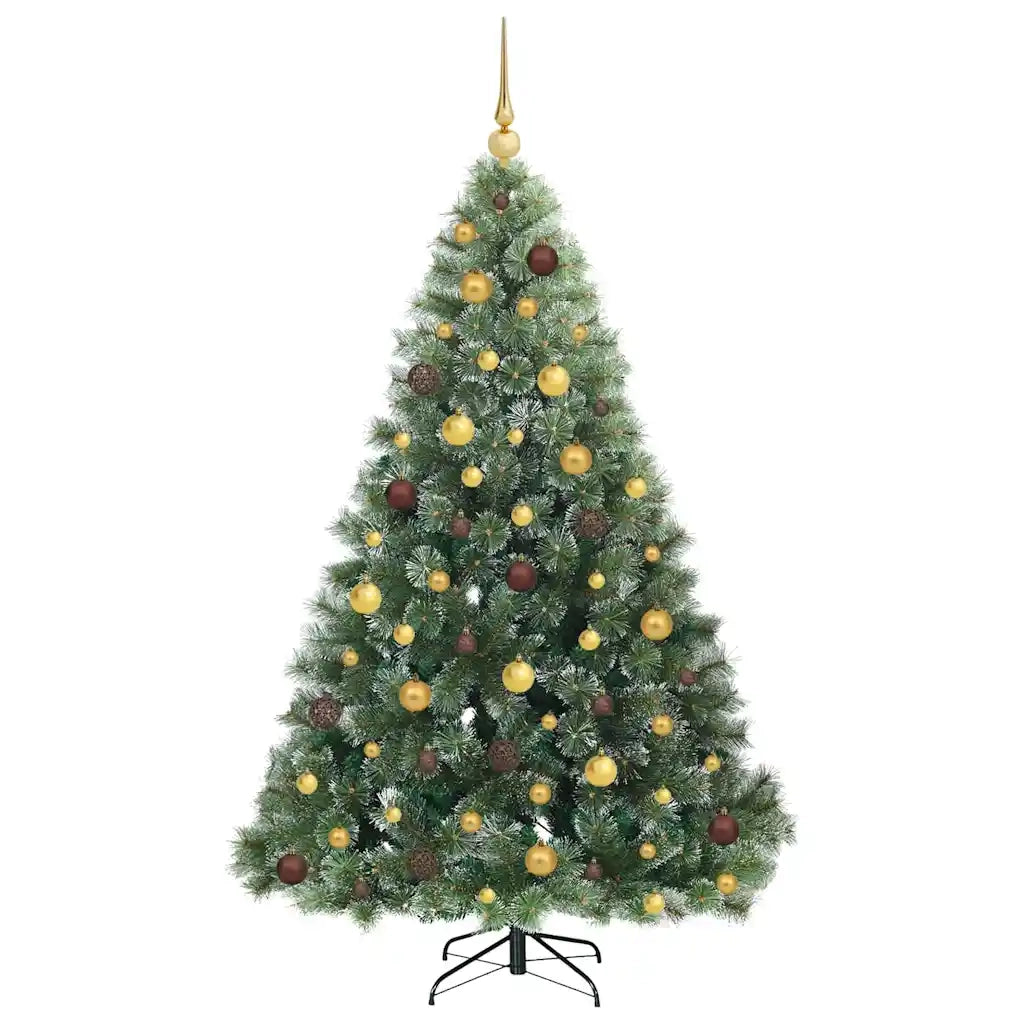 Albero di Natale artificiale con 300 LED Verde 180 cm PE e PVC 3397845