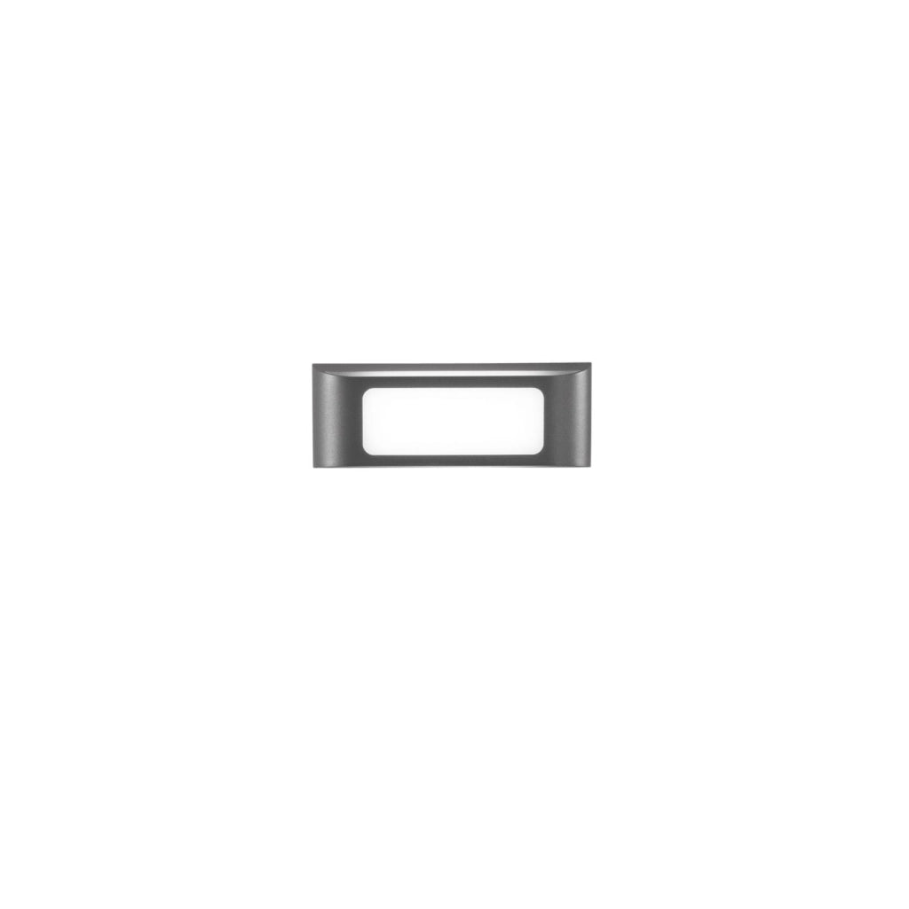 APPLIQUE BIEMISSIONE LED DESERT ANTRACITE 12W 1500LM CCT 3000 E 4000K IP65 25X5,3X9,5CM