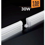 Trade Shop - Plafoniera Led Neon Sottopensile Opaco Vari Toni Luce 30 Watt 150 Cm - -bianco Freddo      -
