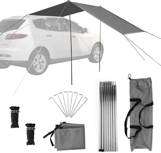 Tenda per auto con protezione solare multifunzione per campeggio e avventure all'aperto