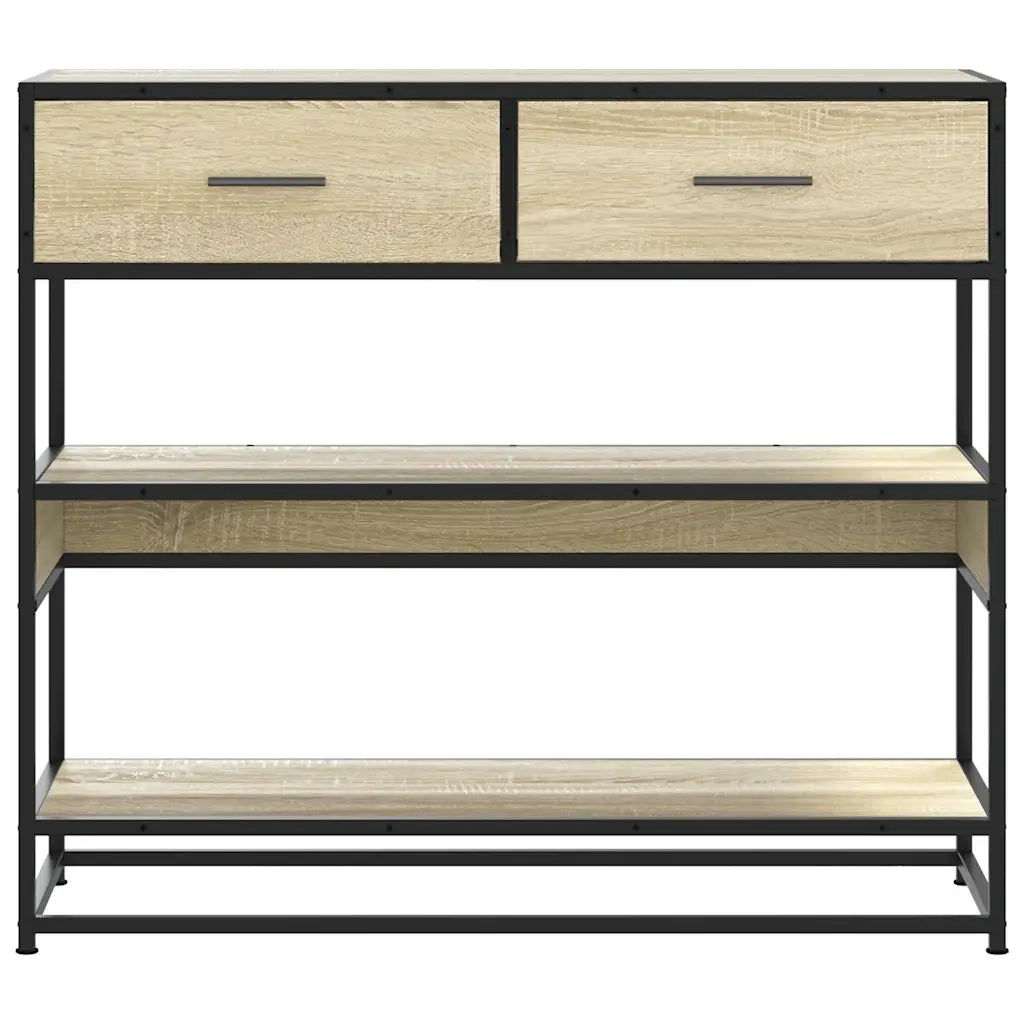 Tavolo Consolle Rovere Sonoma 90x35x80 cm in Legno Multistrato 849180