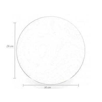 Lampada a palla da giardino in resina Lampade da terra a sfera luce bianca 300mm