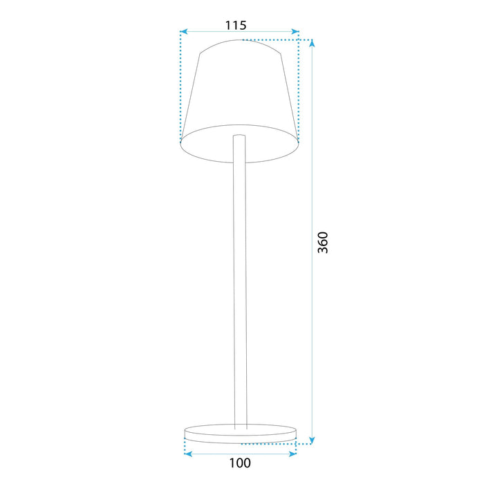 Lampada Da Comodino App1366-t Brown