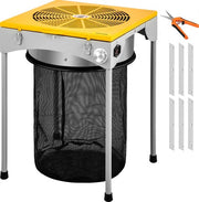 Taglierapavimento da tavolo 45,72 x 45,72 x 66,04 cm, con 3 velocità, 60W, 304 acciaio inossidabile, con 6 lami extra, con maniglia di taglio per hydrocultura