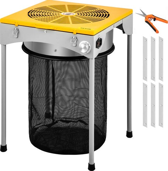 Taglierapavimento da tavolo 45,72 x 45,72 x 66,04 cm, con 3 velocità, 60W, 304 acciaio inossidabile, con 6 lami extra, con maniglia di taglio per hydrocultura