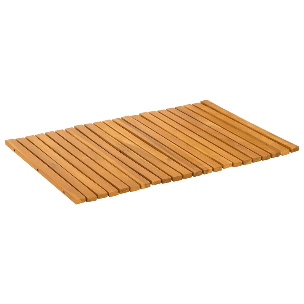 Tappeto da bagno Marrone 60 x 40 cm Legno di Acacia Massello