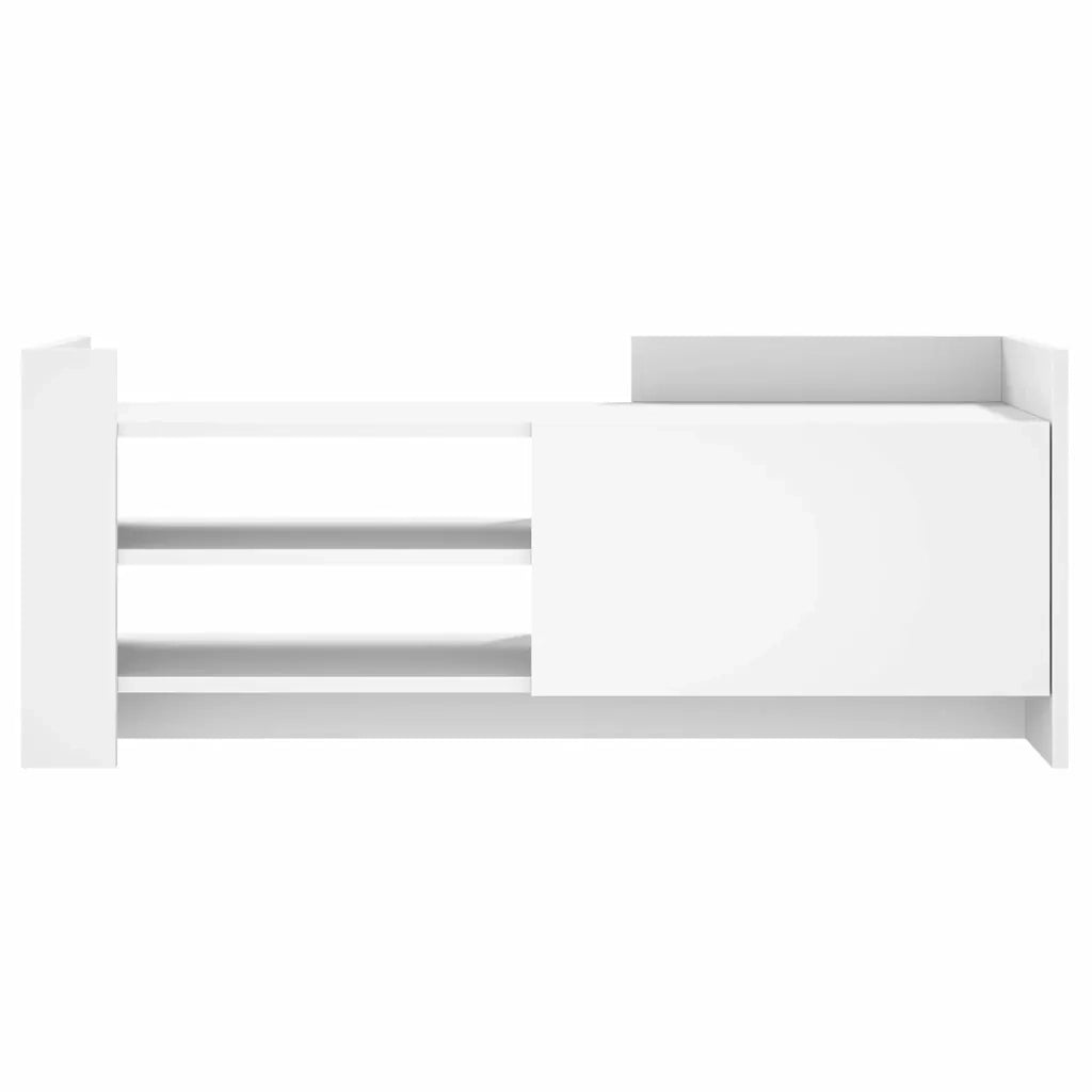 Mobile Porta TV Bianco 100x35x40 cm in Legno Multistrato 848374