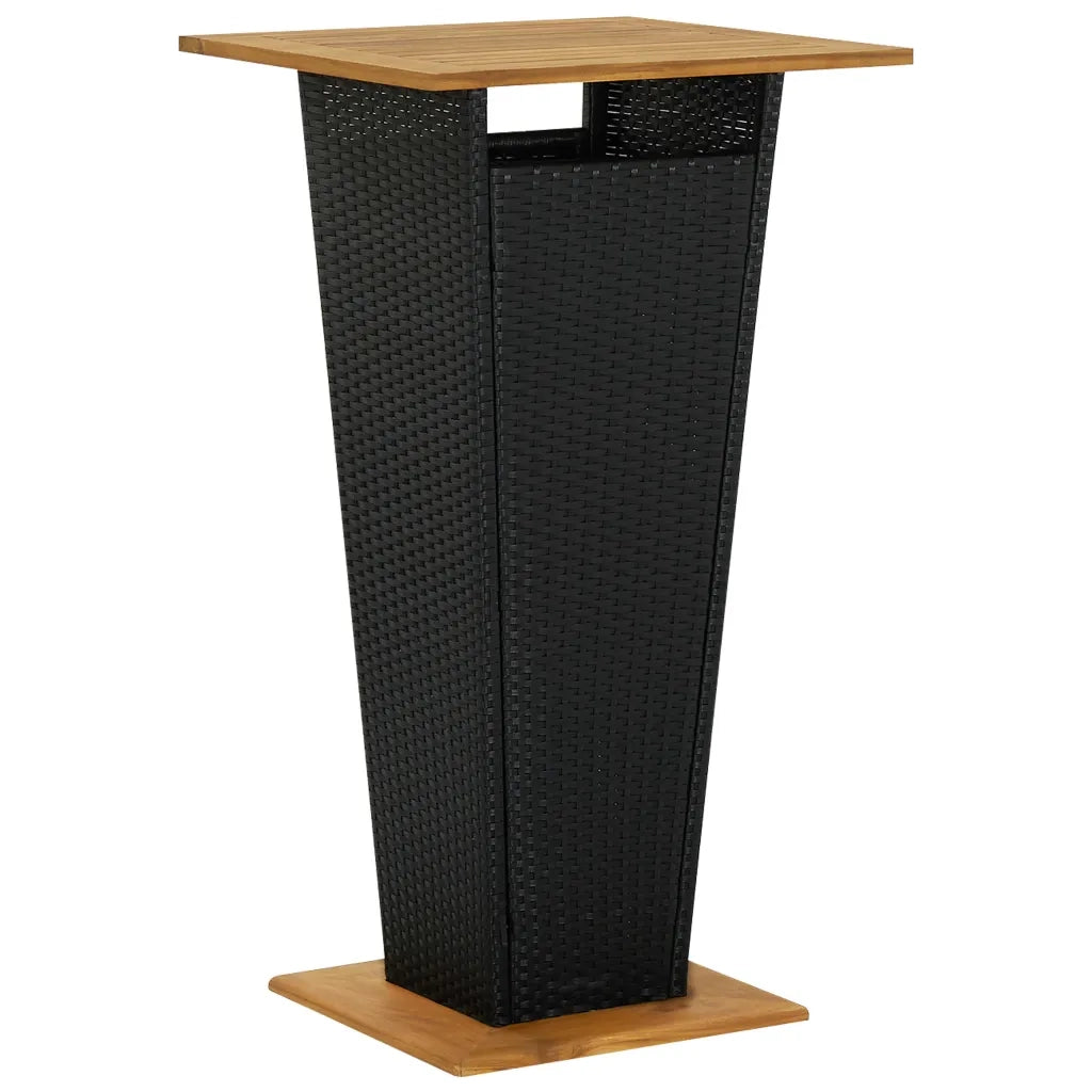 Set Bar da Giardino 5 pz Nero 3064866